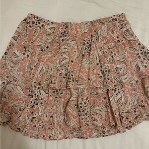 Pink floral Zara skirt